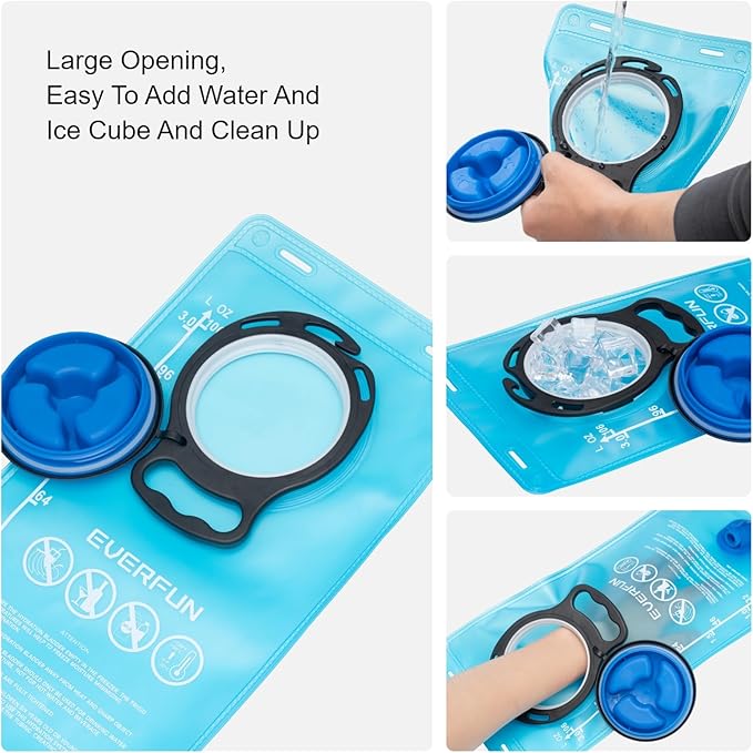 Everfun Hydration Backpack 18L with Water Bladder 2L/3L Hiking Water Backpack Women Men Hydration Pack Insulated Lightweight Day Hydropack with Storage for Hiking, Biking, Running, Festival-StrideForce Fitness