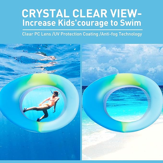 Aegend 2 Pack Kids Goggles, Swimming Goggles for Kids Age 4-16 Boys and Girls Youth, Anti-Fog Waterproof Anti-UV Pool Goggles-StrideForce Fitness