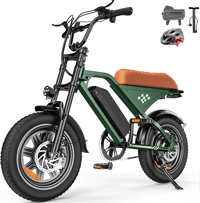 Electric Bike for Adults,16" Electric Dirt Bike with 750W Motor,22MPH 55 Miles PAS Range ebike,UL2849 Certified 374.4WH Battery USB Charging Commute Off Road Ebikes for Adults and Teens-StrideForce Fitness