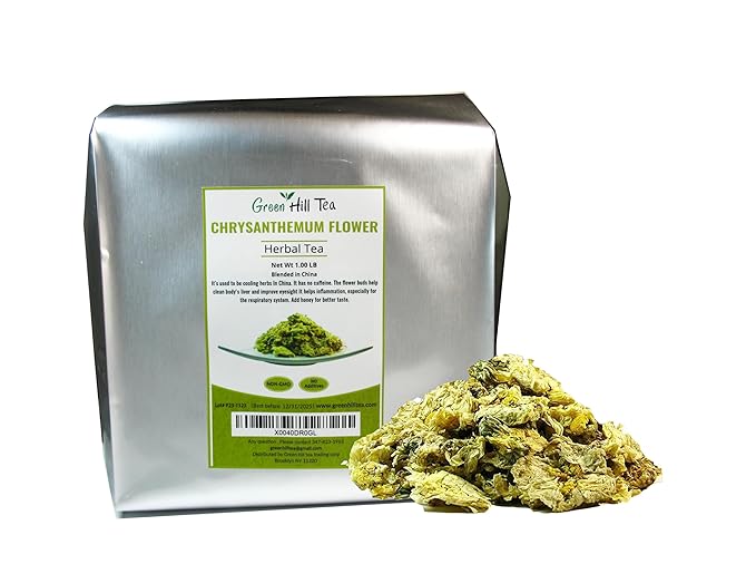 Greenhilltea traditional health herbs, Chrysanthemum flower dried herbal tea 16 OZ-StrideForce Fitness