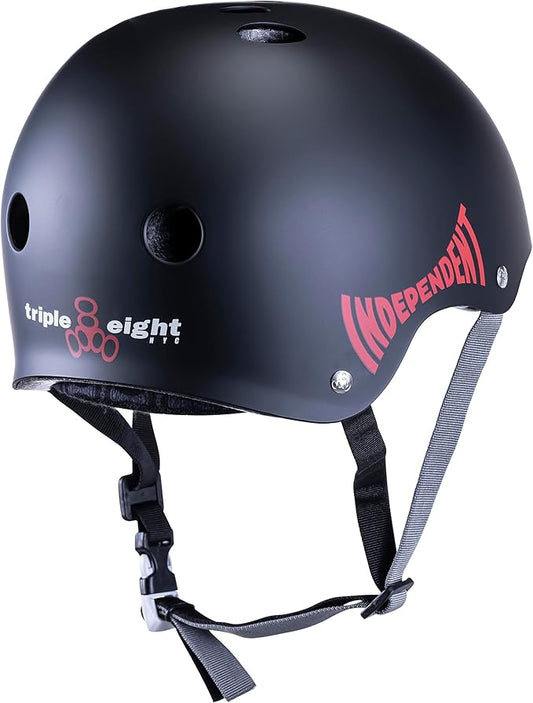 Triple Eight Certified Sweatsaver Helmet for Skateboarding, BMX, Roller Derby, Roller Skating, Inline Skating, Scooter and Bike-StrideForce Fitness