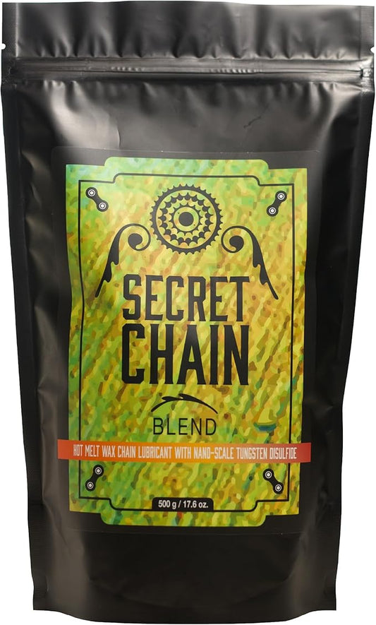 SILCA Secret Bike Chain Wax Blend, 500g - Hot Melt Wax Bicycle Chain Lube with Nano Tungsten Disulfide - The Fastest Lubricant On The Market - Easy Boiler Bag Application-StrideForce Fitness