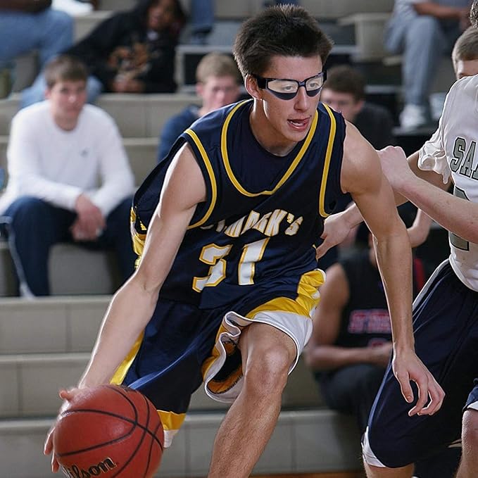 Olgaa Basketball Goggles Sport Dribble Specs Black (2 Pieces) - Sports Dribbling Specs Training Aid for Teenagers Kids Gifts-StrideForce Fitness