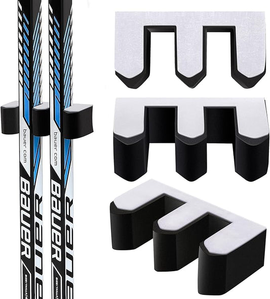 Yousoontic Hockey Stick Holder Wall Mount, 1-6 Stick Capacity, Ice and Field Hockey Organizer (Decor & Storage 2-in-1) for Home Garage Room Office Sports Decoration-StrideForce Fitness