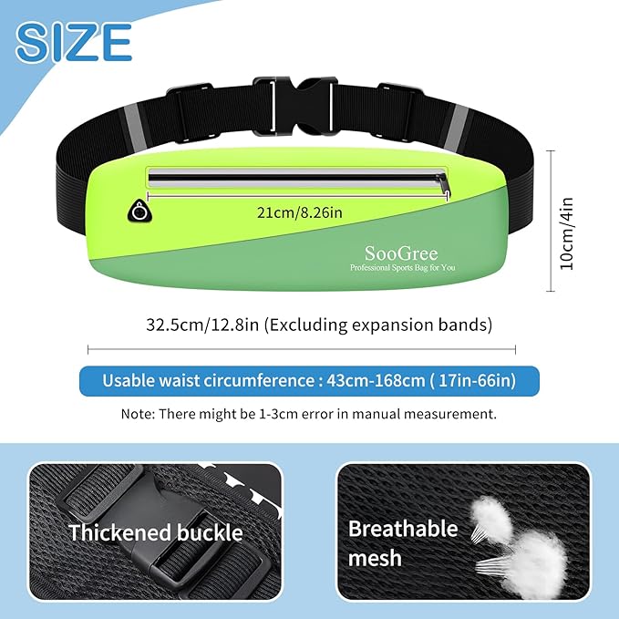 Slim Fanny Packs for Women Men,Waterproof Waist Pack with Reflective Strip Adjustable Strap,Running Belt for Sports Workout Cycling Hiking, Casual Hands-Free Wallets Phone Bag (Style 10)-StrideForce Fitness