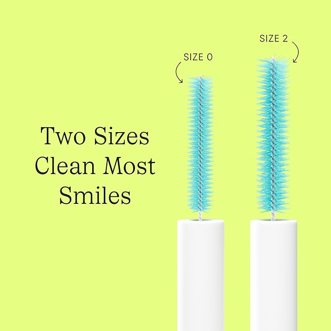 Cocolab Great Gums Brush, Soft Interdental Brushes, Easy to Use Floss Supplement for Teeth Cleaning and Gum Health, Size 0, 25-Pack