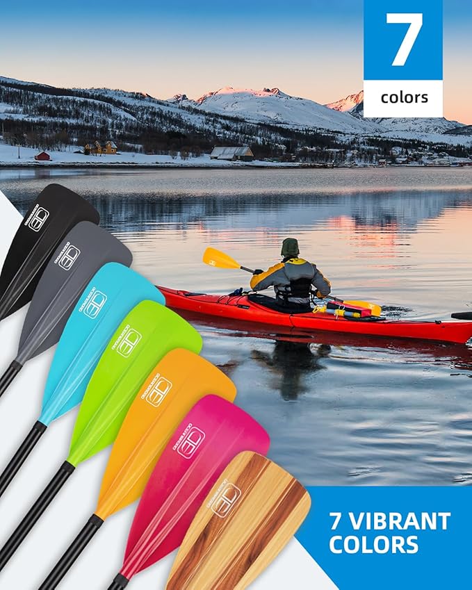 OCEANBROAD SUP Paddle - Adjustable Stand-Up Paddle for Paddleboard Kayak, Adjustable Aluminum Alloy Shaft with Reinforced Nylon Blades-StrideForce Fitness