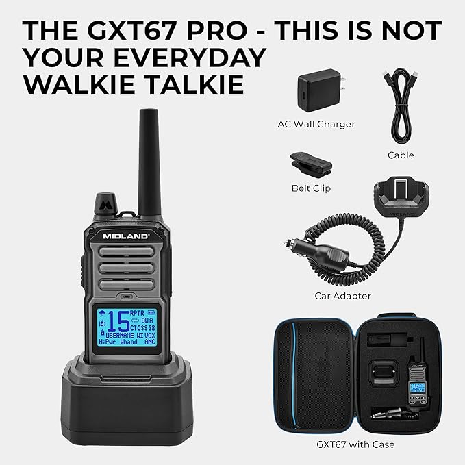 Midland GXT67 Pro GMRS Two Way Radio-StrideForce Fitness