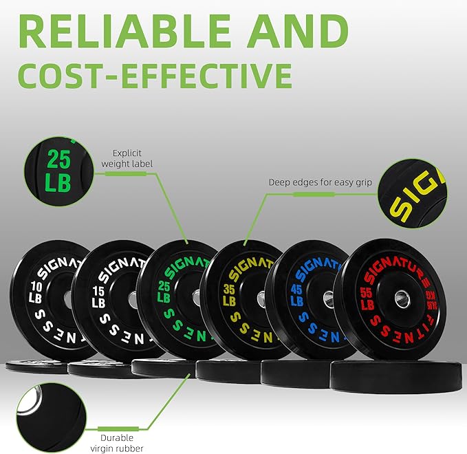 Olympic Bumper Plates Set, 2" Weight Plates for Strength Training & Weightlifting, Paris or Set or Set with Barbell, Multiple Options-StrideForce Fitness
