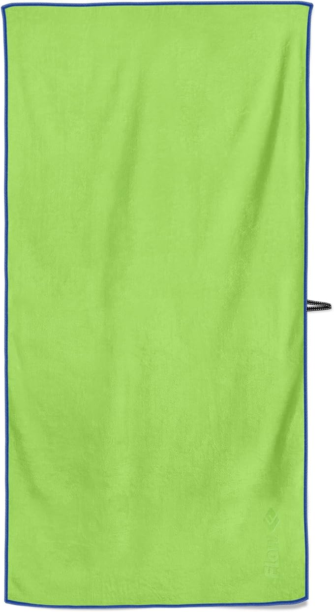 Flow Swim Gear Flow Hydro Sport Towel - Microfiber Quick Dry Swimming Towels for Swim, Pool, Triathlon, and Other Water Sports in Medium and Large Sizes (Lime, X-Large (72" X 40"))-StrideForce Fitness