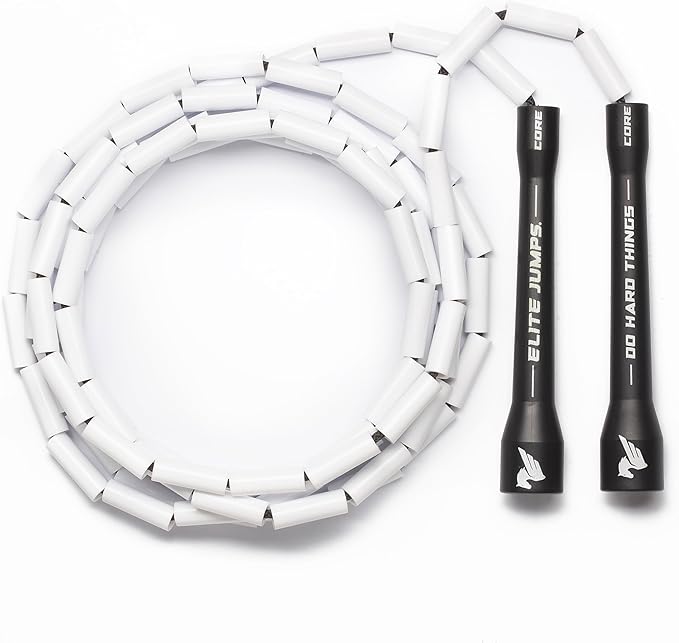 Elite Jumps - Do Hard Things 1” Beaded Jump Ropes - Strong & Durable Materials - Resize & Adjust - Fitness & Cardio Training - Improve Rhythm, Speed, Agility-StrideForce Fitness