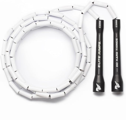Elite Jumps - Do Hard Things 1” Beaded Jump Ropes - Strong & Durable Materials - Resize & Adjust - Fitness & Cardio Training - Improve Rhythm, Speed, Agility-StrideForce Fitness