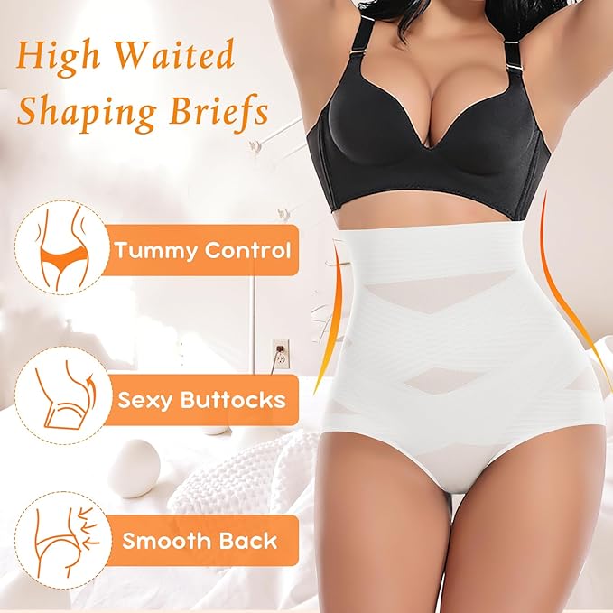 Tummy Control Shapewear Panties for Women High Waisted Body Shaper Slimming Shapewear Underwear Girdle Panty-StrideForce Fitness