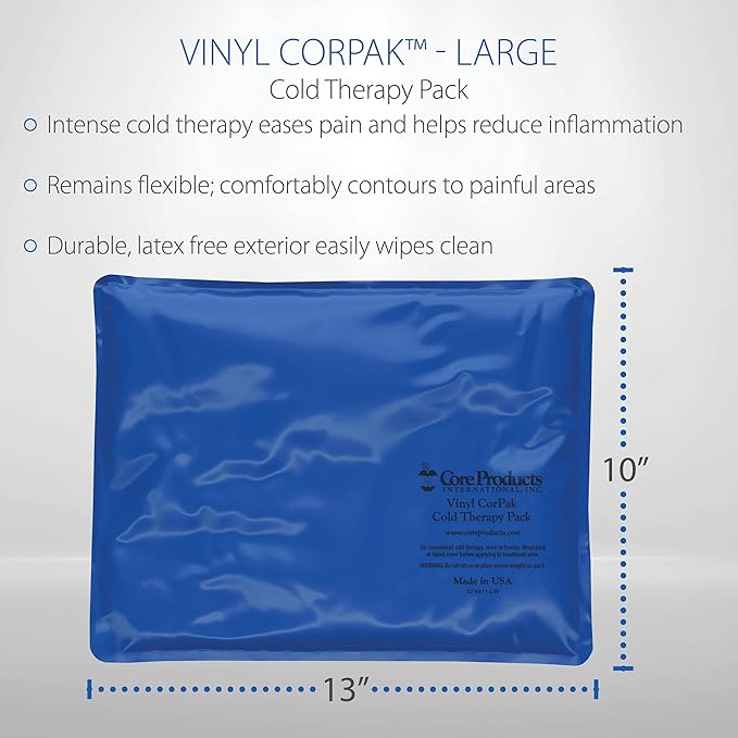 Core Products Flexible Vinyl Intense Cold Therapy Pack - 10" X 13"-StrideForce Fitness