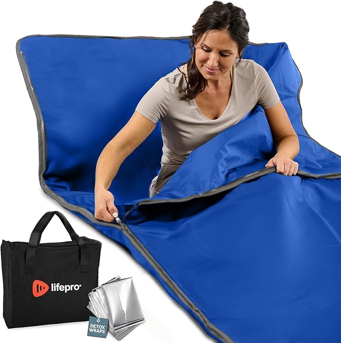 LifePro RejuvaWrap Infrared Sauna Blanket for Detox & Relaxation – Available in 5 Colors & 3 Models – Portable Far Infrared at Home Sauna for Muscle Relief, Circulation & Recovery – 9 Heat Levels-StrideForce Fitness