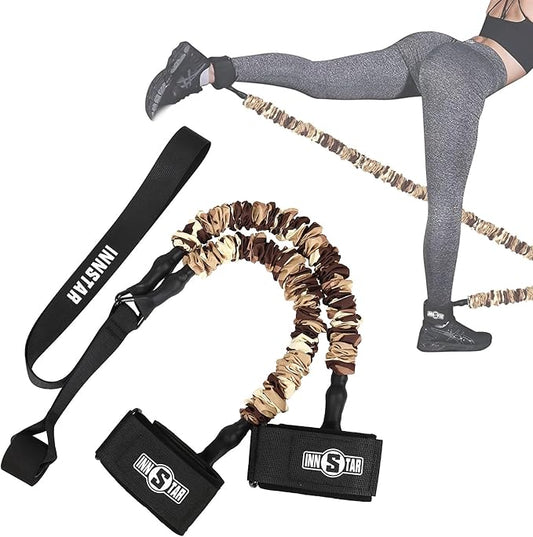 INNSTAR Ankle Resistance Bands, Ankle Bands for Working Out, Adjustable Butt Glutes Workout Equipment, Leg Resistance Bands for Women & Men Fitness Equipment