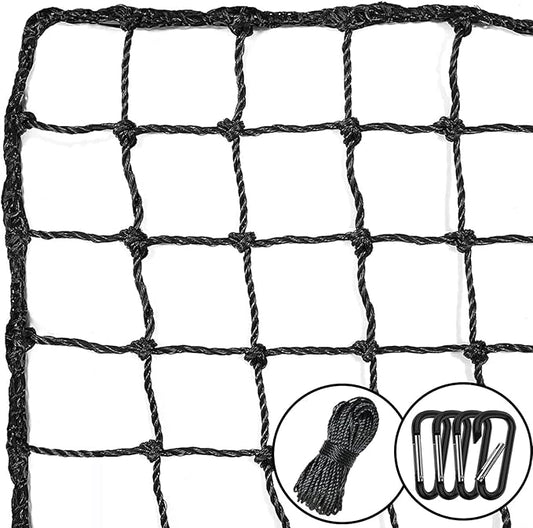 Baseball Softball Backstop Nets,Sports Net,Sports Netting Barrier,Sports Netting for Backyard,Twisted Knotted PE Net-StrideForce Fitness