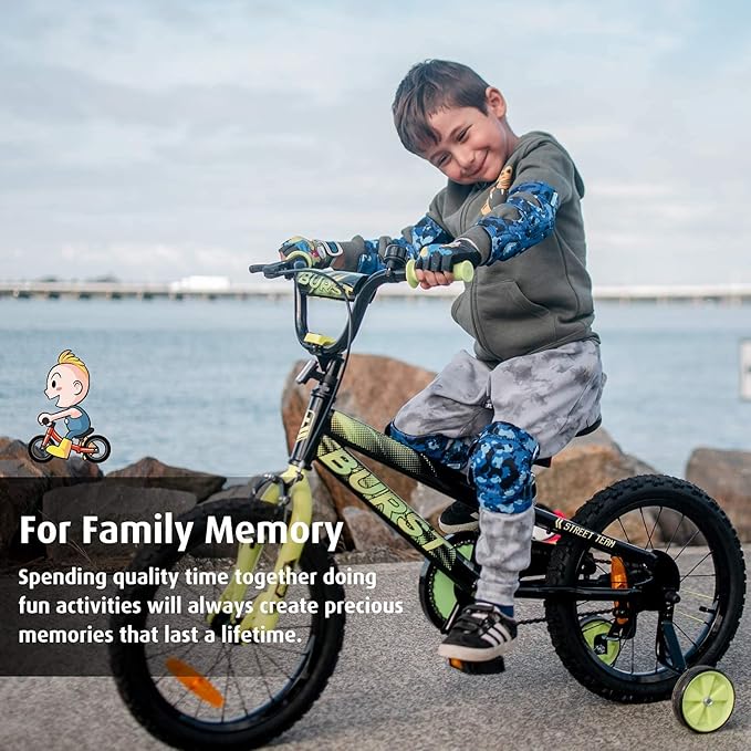 Soft-Style Kids Knee and Elbow Pads with Bike Gloves, Flexible Impact-Resistant Gear for Ages 2-11, Designed for Balance Bikes, Roller-Skating, and Skateboarding-StrideForce Fitness