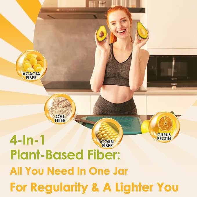 ZEBORA Fiber Supplement Powder, Soluble Prebiotic Fiber Powder Unflavored with Acacia for Digestive Health, Regularity and Hunger Control No Sugar Added, No Grit, Gluten Free, 70 Servings-StrideForce Fitness