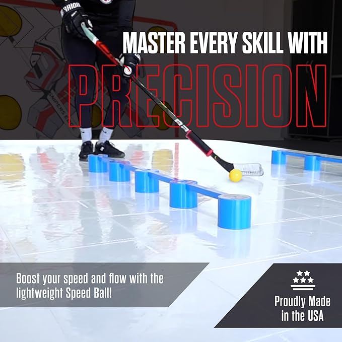 Snipers Edge Hockey Stickhandling Balls - Hockey Dangle Balls with Bag - Improve Stickhandling On and Off The Ice - Bring Anywhere!-StrideForce Fitness