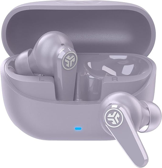 JLab Go Pods ANC True Wireless Bluetooth Earbuds & Charging Case, Hybrid Active Noise canceling + Be Aware for Safe Listening, 26+ Hours Total Playtime, Clear Calls, Custom Sound via App, Lilac-StrideForce Fitness