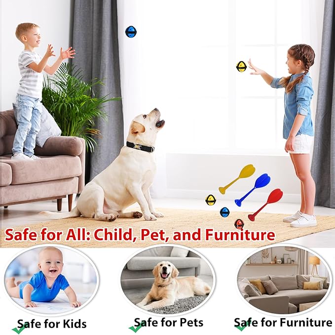 Dart Board Games for Kids Ages 3-12, Sticky Dart Board with 12 Balls & 12 Darts, Indoor Outdoor Toys for Boys, Party Birthday Gifts-StrideForce Fitness