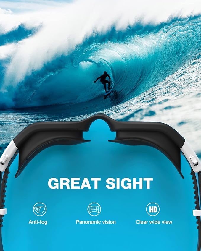 ZIONOR Swim Goggles, G1 SE Swimming Goggles Anti-fog for Adult Men Women-StrideForce Fitness