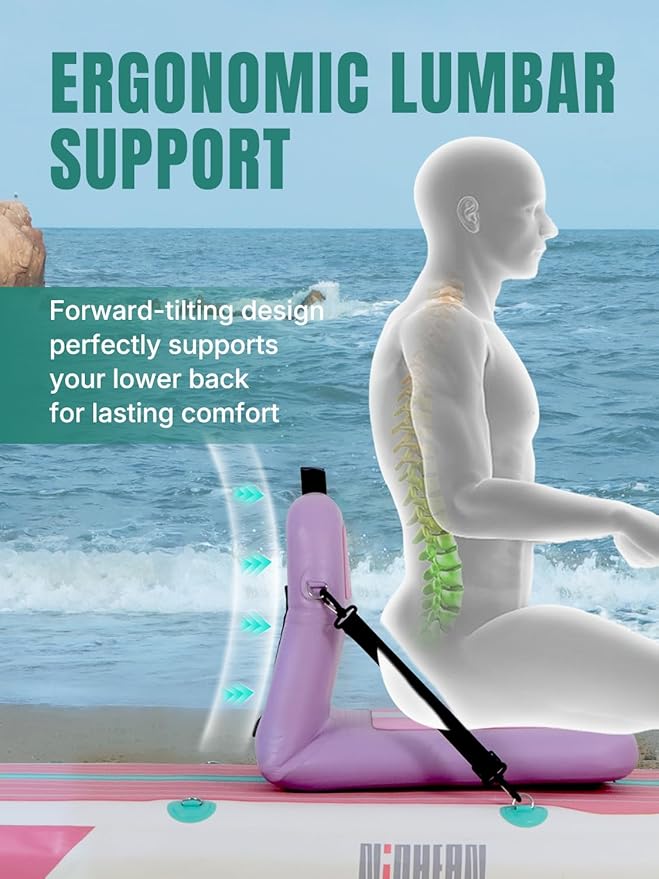 Niphean Inflatable Stand Up Paddle Board with SUP Accessories, Anti-Slip EVA Deck, 10’6’’ Inflatable Paddle Boards for Adults & Youth of All Skill Levels-StrideForce Fitness