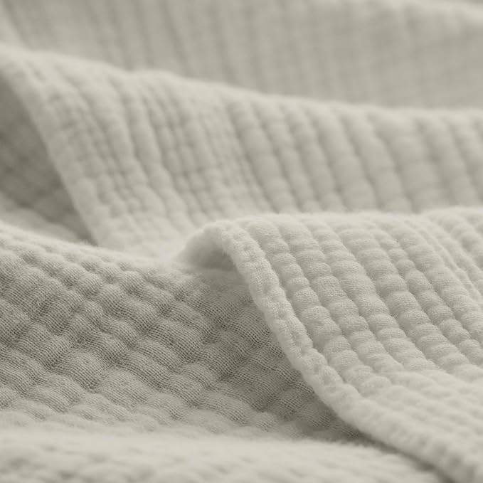 BOLL & BRANCH Dream Bed Blanket - Twin/Twin XL, White - Luxury 100% Organic Cotton - Soft, Lightweight and Breathable - Cloud-Like Touch-StrideForce Fitness