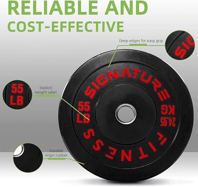 Olympic Bumper Plates Set, 2" Weight Plates for Strength Training & Weightlifting, Paris or Set or Set with Barbell, Multiple Options-StrideForce Fitness