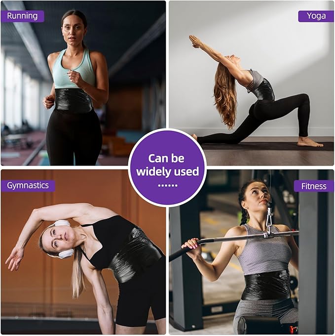 60 Meters Black Osmotic Plastic Body Wrap,Workout & Sweat Enhancer Stomach Film Body Applicator Power Wrap,DIY Sauna Wrap(1 Rolls)-StrideForce Fitness