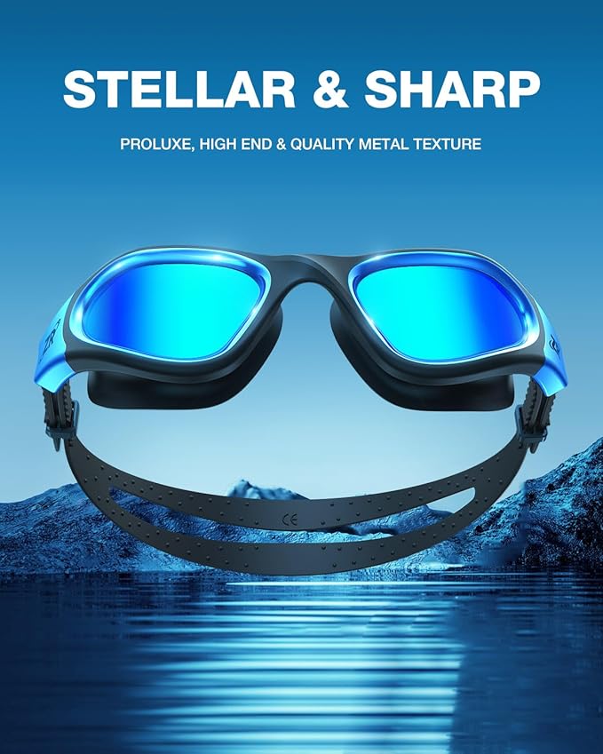 ZIONOR Swim Goggles, G1 MAX Polarized Anti-Fog Swimming Goggles for Men Women-StrideForce Fitness