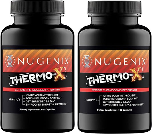Nugenix Thermo-X: Thermogenic Fat Burner Supplement for Men, Extreme Metabolic Accelerator, 120 Count-StrideForce Fitness