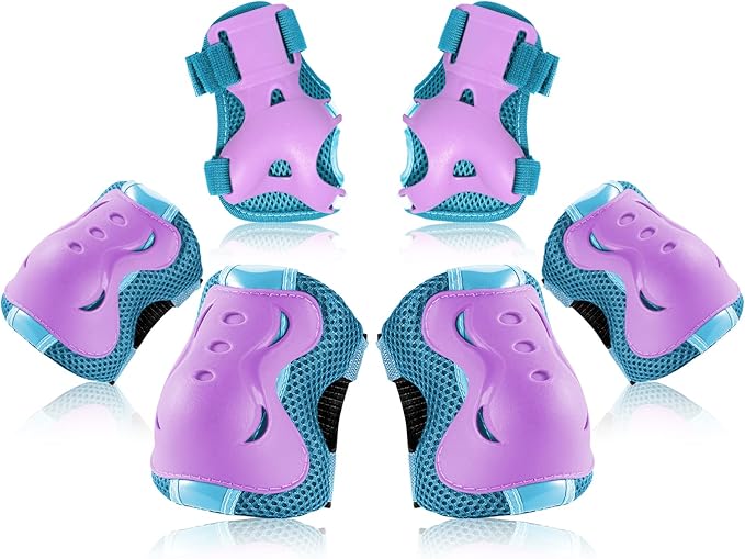 BOSONER Kids/Youth Knee Pad Elbow Pads Guards Protective Gear Set for Roller Skates Cycling BMX Bike Skateboard Inline Skatings Scooter Riding Sports-StrideForce Fitness