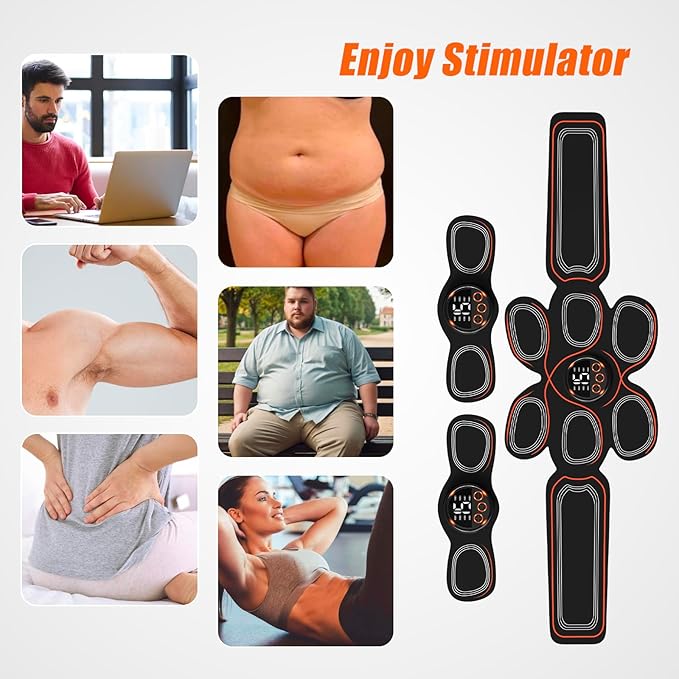 Fitness Belt, Powered Muscle Stimulator for Muscle Conditioning-StrideForce Fitness