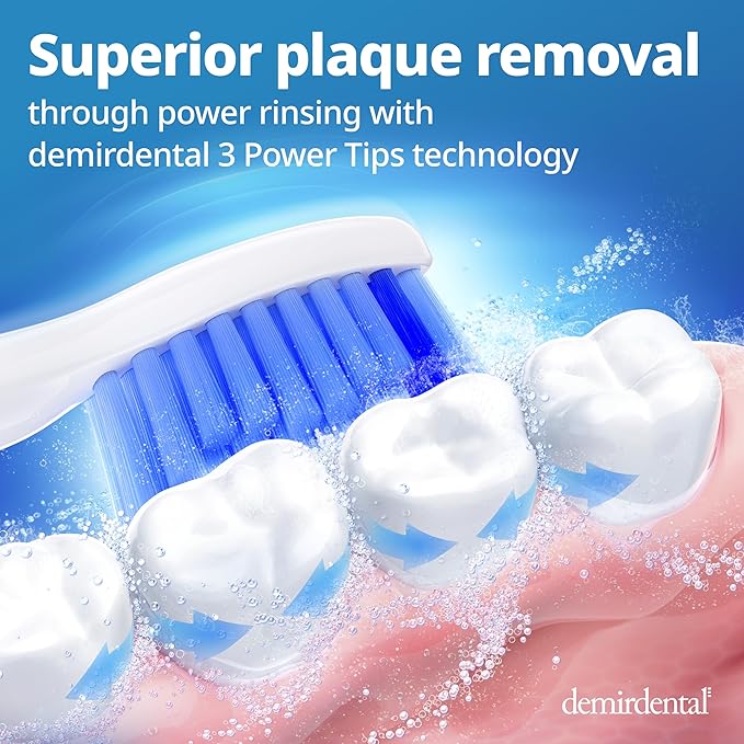 Replacement Heads - Compatible with Philips Sonicare Replacement Heads - Medium Replacement Toothbrush Head - Replaces HX6015/03 SimplyClean Toothbrush Heads - White - 8 Pcs