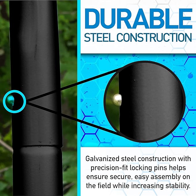 Franklin Sports Soccer Rebounder - Tournament Steel Rebounding Net - Perfect for Backyard Practice and Training - 12' x 6' & 6' x 4'-StrideForce Fitness