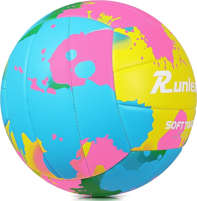 Beach Volleyball Official Size 5 Soft Waterproof Volleyball Sand Sports PU Ball for Indoor, Outdoor, Pool, Gym, Training-StrideForce Fitness