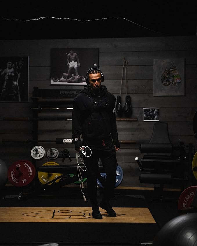 A Jump Rope Made For Boxing, Tangle-Free, 15% Heavier Than A Normal PVC Rope, Boxer Jump Rope, Adjustable, Includes Grip Tapes For More Grip, Skipping Rope for Boxers, Premium Quality-StrideForce Fitness