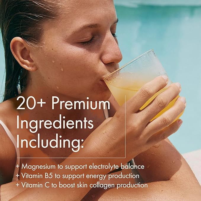 WelleCo HydroProtein Elixir, Potassium Electrolyte Powder with 15g Vegan Protein for Energy, Healthy Hair, Skin & Nails, Easy to Digest Powdered Electrolytes, Passionfruit, 9.5oz Jar-StrideForce Fitness