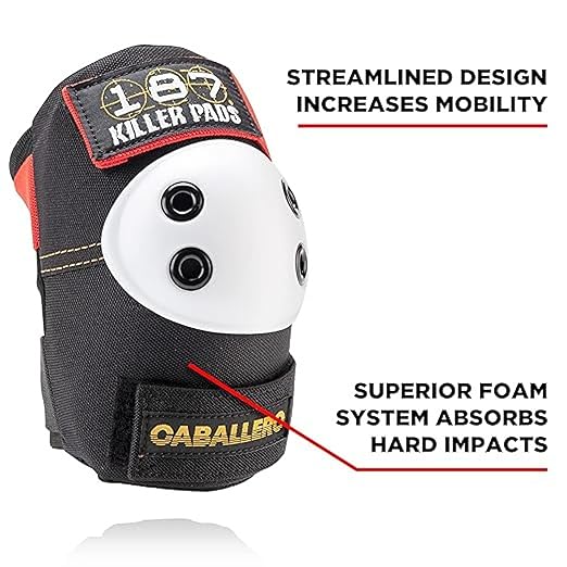 187 Killer Pads Six Pack Pad Set, Elbow Pads, Knee Pads, and Wrist Guards - Ideal for Skateboarding, Roller Skating, and Inline Skating-StrideForce Fitness