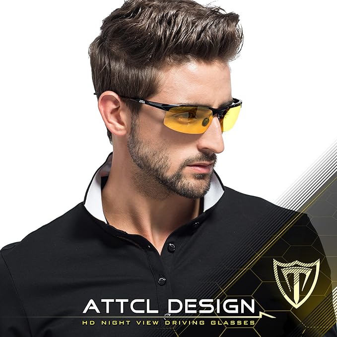 ATTCL Men's Sports Polarized Sunglasses Men for Driving running Fishing Golf - UV Protection Sun glasses Metal Frame-StrideForce Fitness