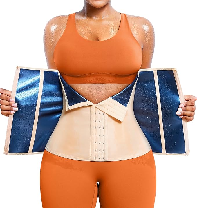 TrainingGirl Waist Trainer for Women Lower Belly Waist Trimmer Corset Tummy Wrap Workout Sweat Belt Band Sports Sauna Suit-StrideForce Fitness