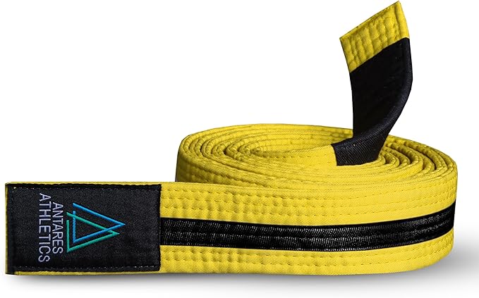 Brazilian Jiu Jitsu Belts Preshurunk Martial Arts Youth BJJ Belts for Girls & Boys with BJJ Ranking Stripes-StrideForce Fitness