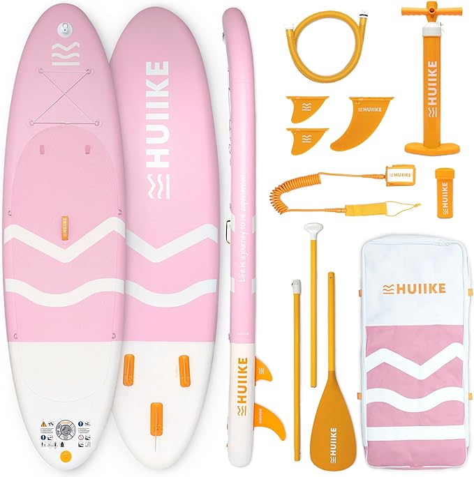 Inflatable Paddle Board for Adults with Accessories Included, Oar, Fins, Pump. Stand Up Paddleboard Great Stability and Resistance. 10’ x 33" x 5.9", Maximum Load 286 lb-StrideForce Fitness