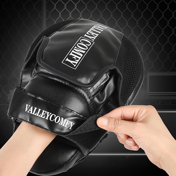 Valleycomfy Boxing Punching Mitts,Boxing Pads Mitts for Men,Ideal for Boxing Training,Kickboxing,Martial Arts-StrideForce Fitness