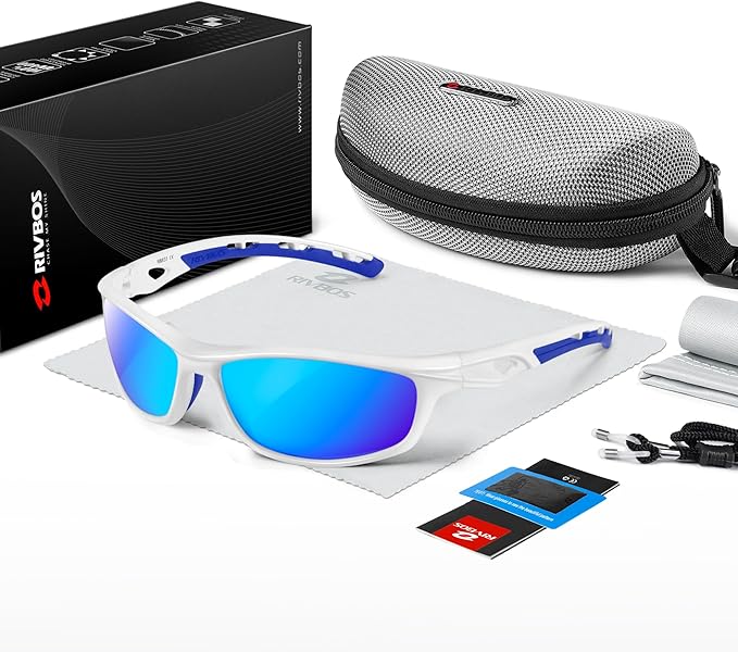 RIVBOS Sunglasses for Men Women Polarized UV Protection Sports Fishing Driving Shades Cycling RB833-StrideForce Fitness
