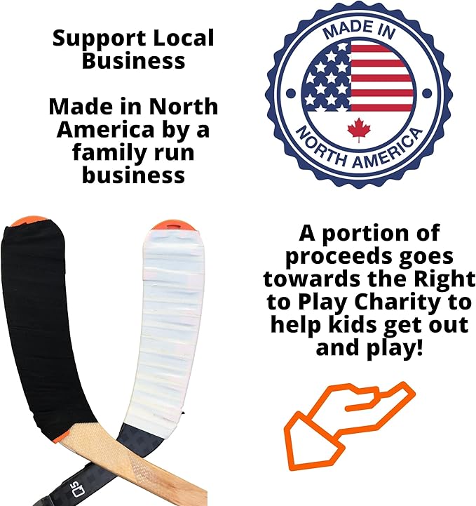 TOP SHELF - Hockey Stick Blade Protector Wrap Street Hockey Stick Set - Off Ice Training Equipment - Sauce Kit - 2 Pack-StrideForce Fitness