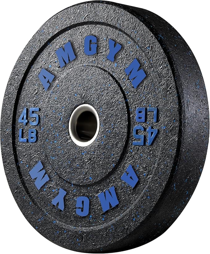 2 Inch Bumper Plates，10-500lbs，Barbell Rubber Olympic Weight Plates Set for Home Gym, Strength Training & Weight Lifting, Multiple Options Colors-StrideForce Fitness