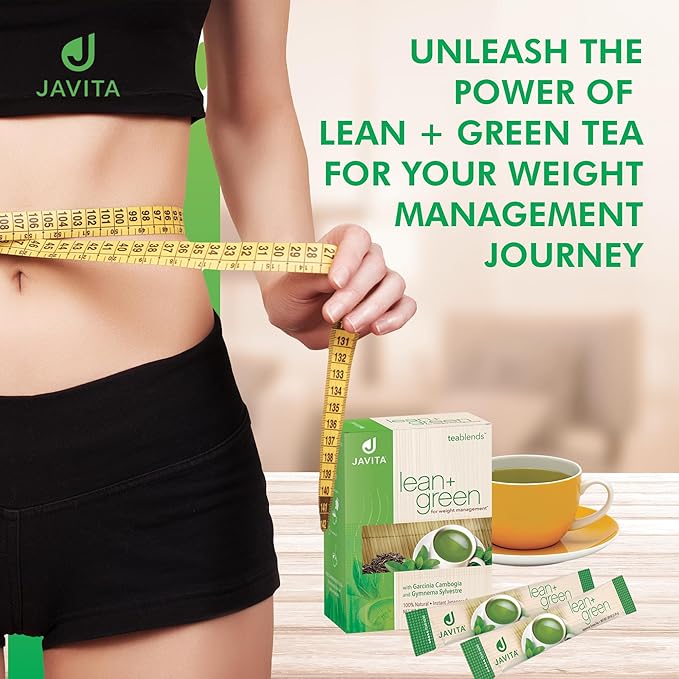 Lean + Green, Premium, 100% Japanese Matcha Green Tea, Garcinia Cambogia (as Super Citrimax) & Gymnema Sylvestre, for Weight Management, Appetite Control 24 ct - 1 Box, Javita-StrideForce Fitness